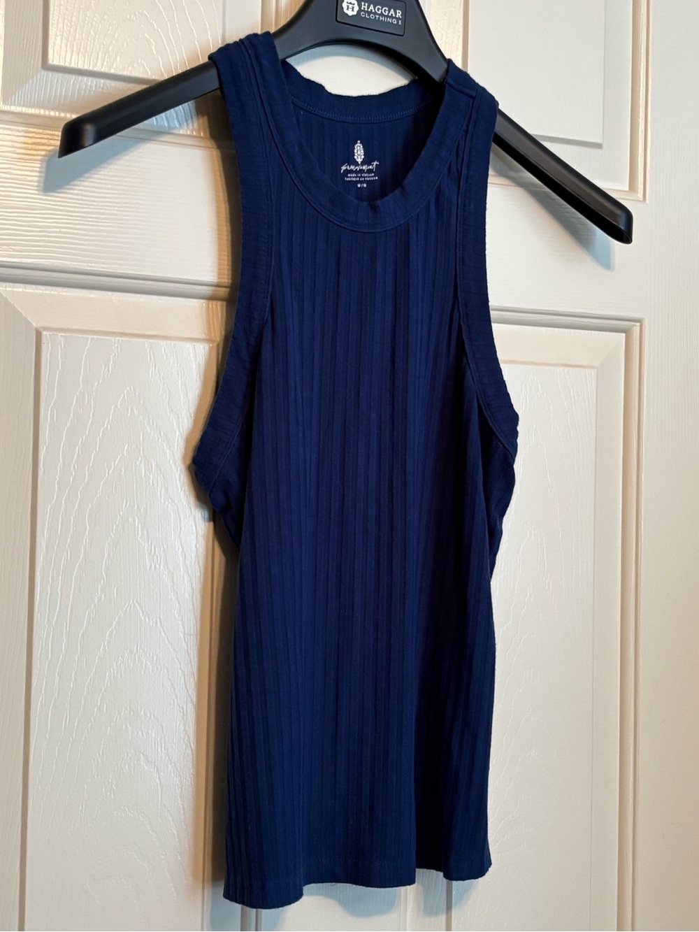 FP Movement by Free People Navy Ribbed Tank Top